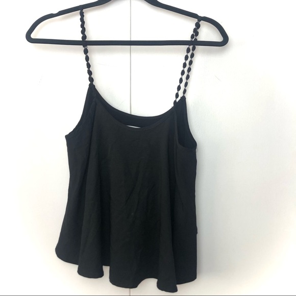 For Love & Lemons Black Embroidered Strap Cami Top - Picture 5 of 8